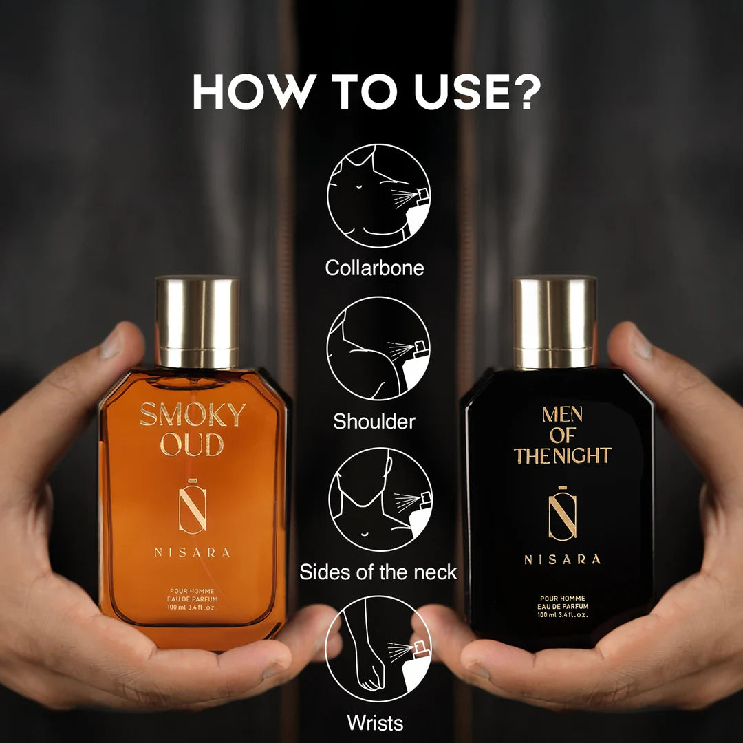 NISARA Men Gift set (Men of the night & Smokey oud 50mlx 2