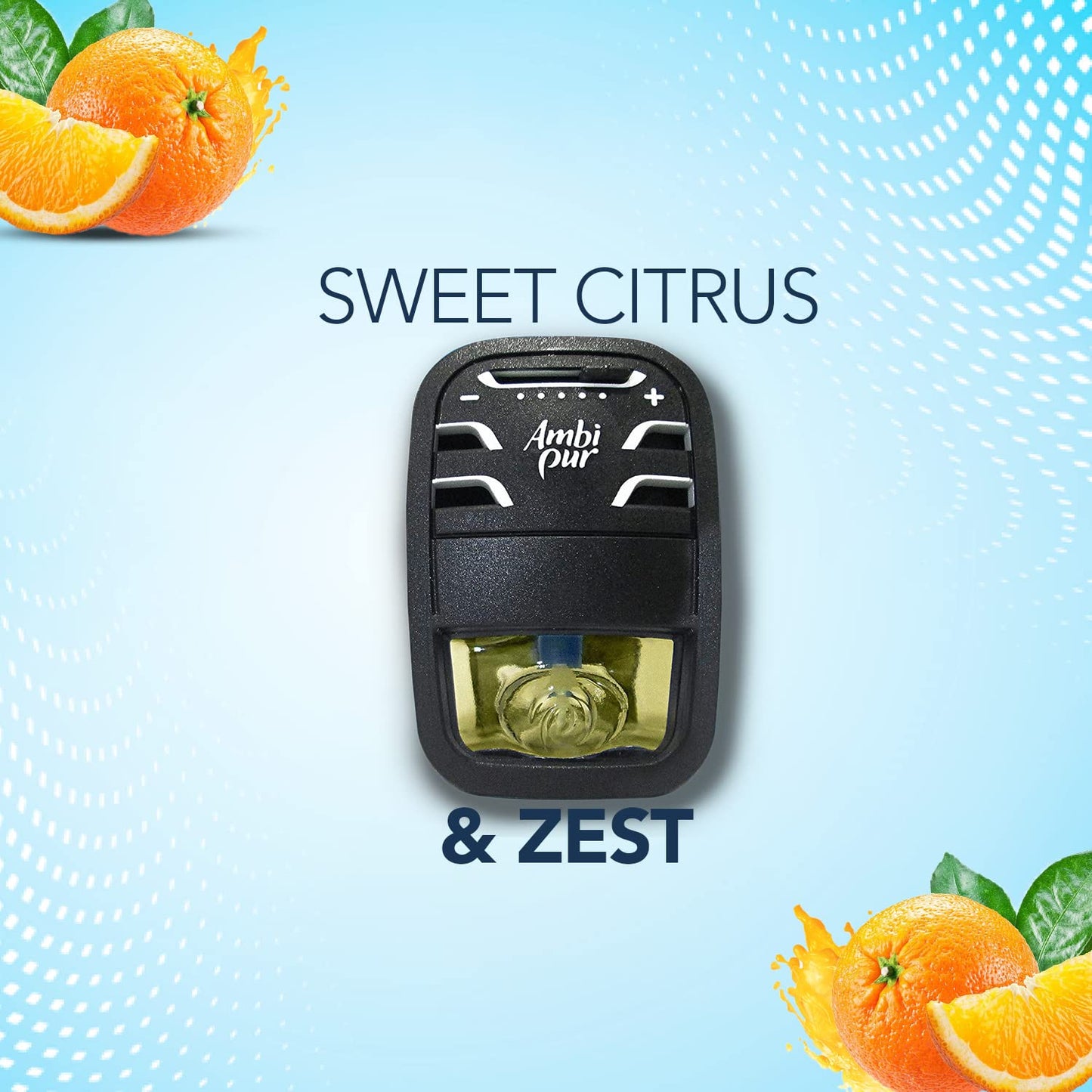 AMBIPUR Sweet Citrus And Zest Car Air Freshener refill