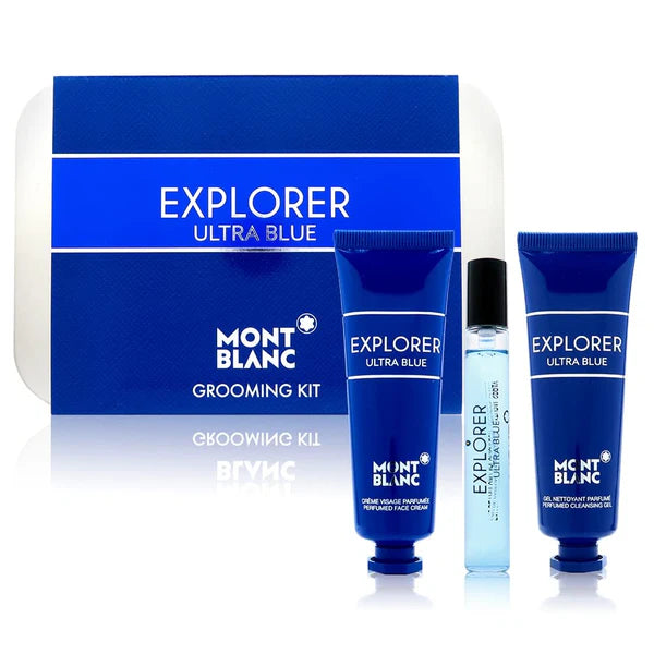 MONTBLANC Explorer Ultra Blue Grooming Kit For Men (Gift Set )