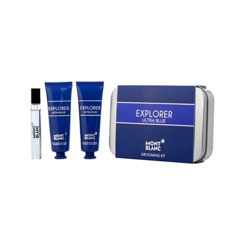MONTBLANC Explorer Ultra Blue Grooming Kit For Men (Gift Set )