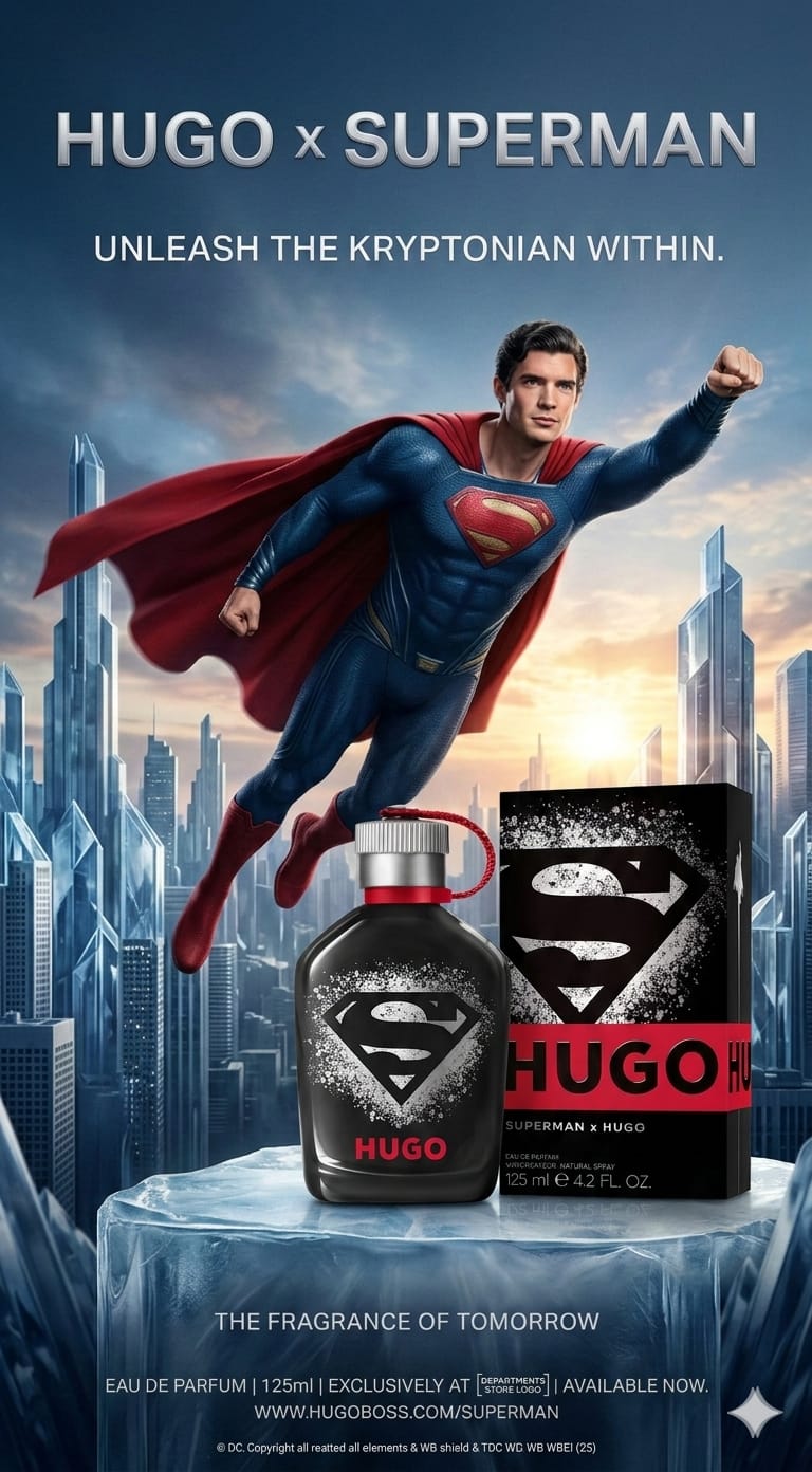 HUGO Superman x Hugo Eau De Parfum Spray for Men