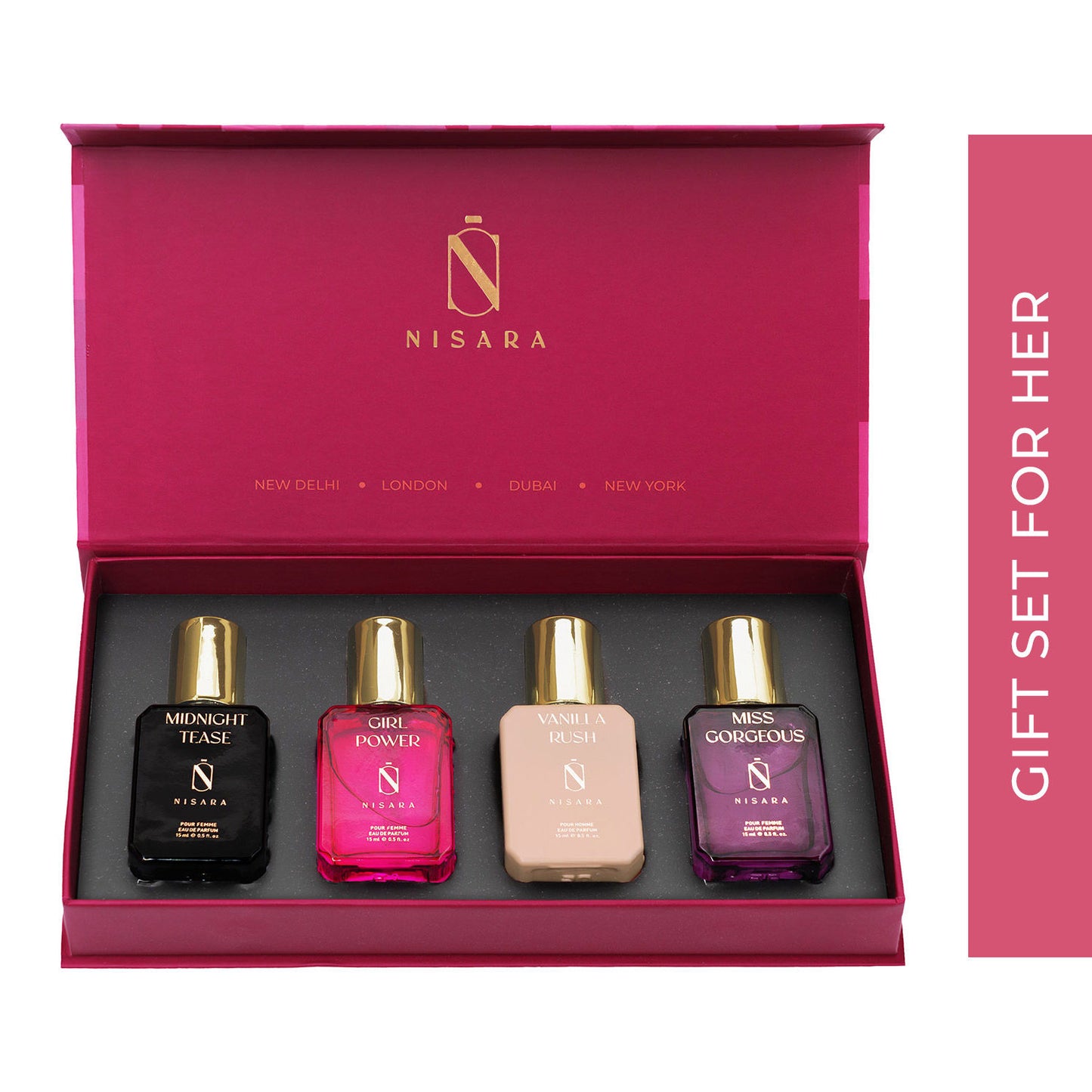 NISARA Perfume Gift Set for Women 4*15ml