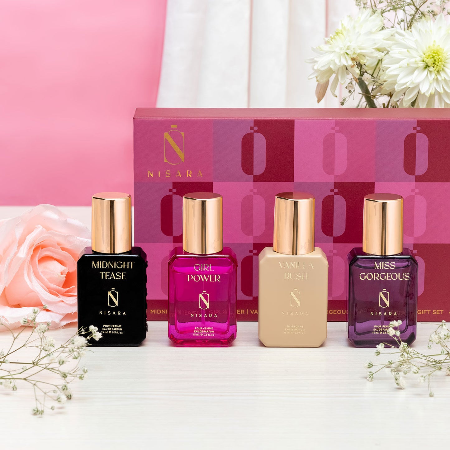 NISARA Perfume Gift Set for Women 4*15ml