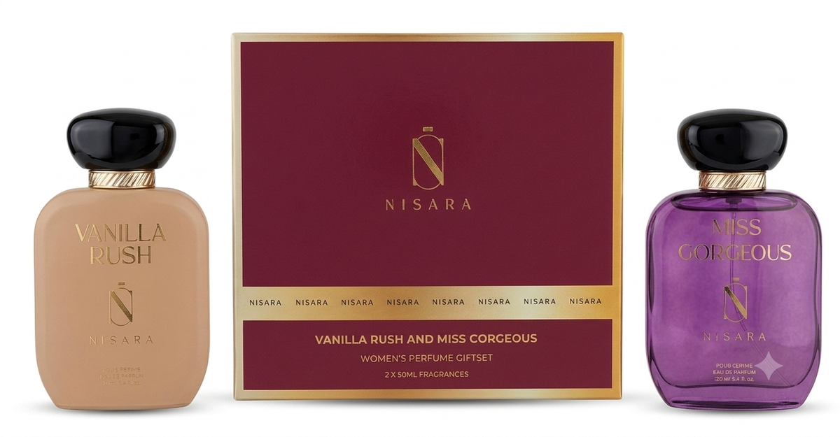 NISARA Vanilla Rush & Miss Gorgeous Gift set 50ml X 2