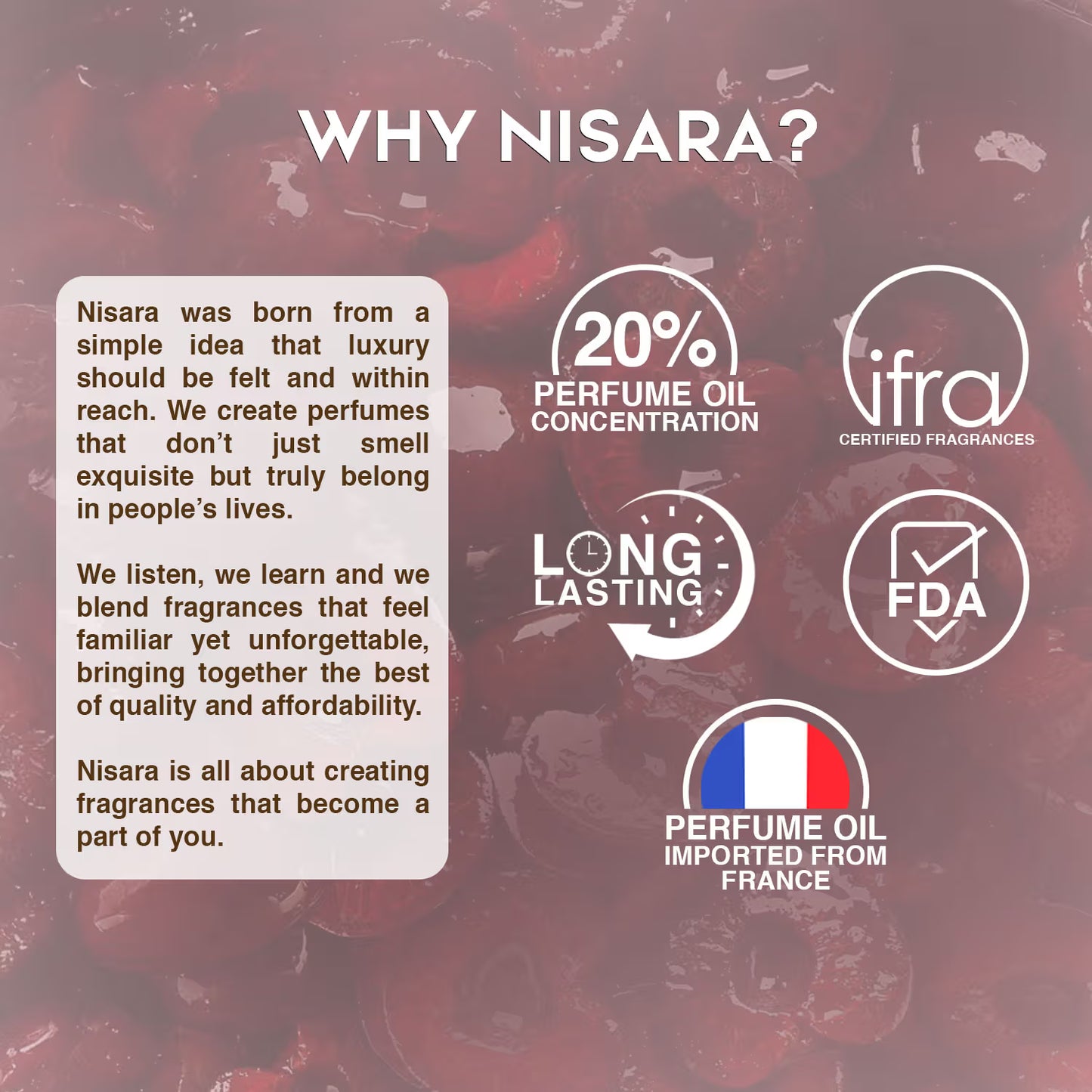 NISARA Cherry Bloom Eau De Parfum 100 ml