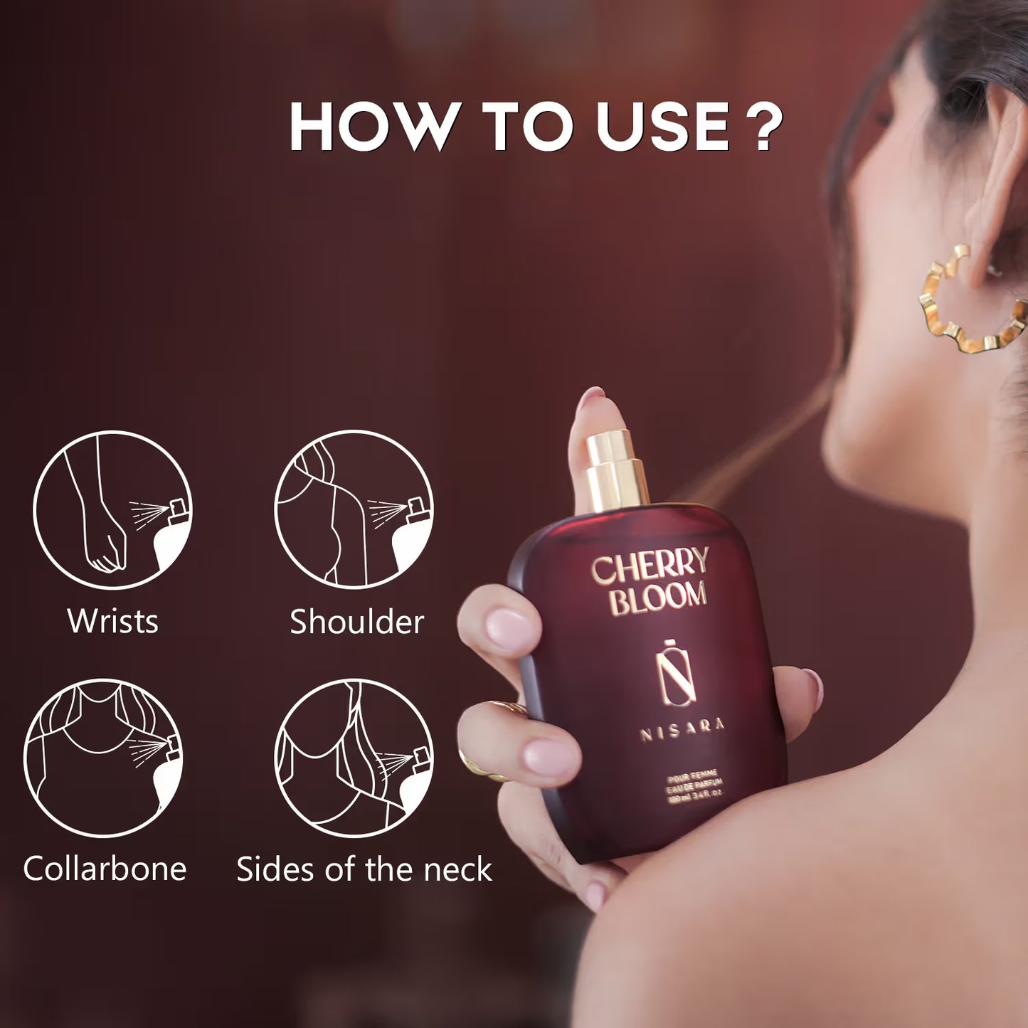 NISARA Cherry Bloom Eau De Parfum 100 ml