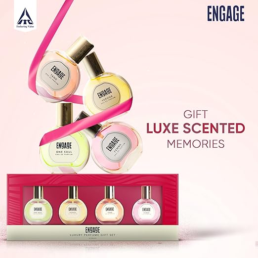 ENGAGE Luxury Perfume Gift Set Assorted - For Women, (25ml x 4n)