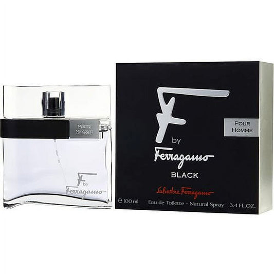 FERRAGAMO F By Ferragamo Black Pour Homme Eau De Toilette For Men