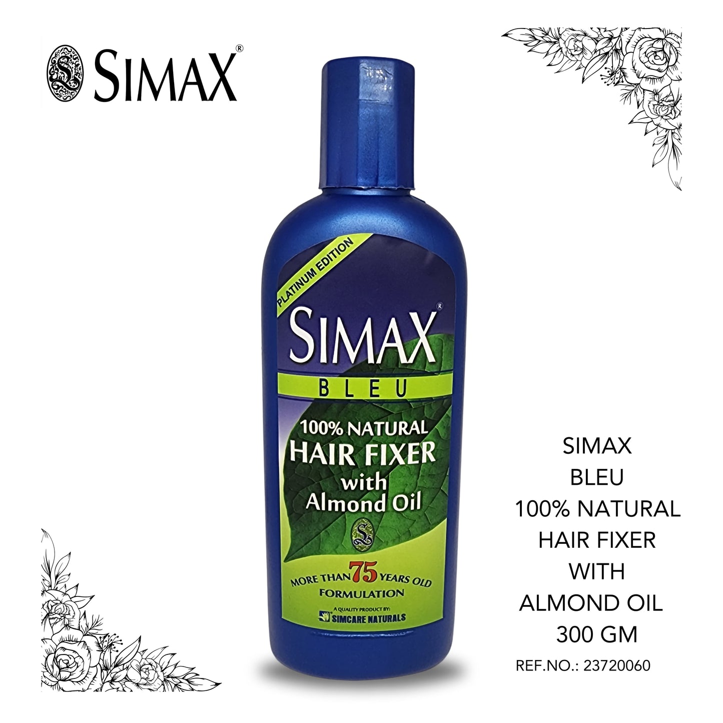 SIMAX Bleu 100% Natural Hair Fixer With Almond Oil