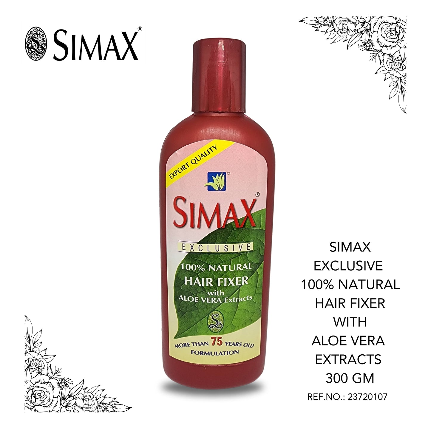 SIMAX Exclusive 100% Natural Hair Fixer With Aloe Vera Extracts