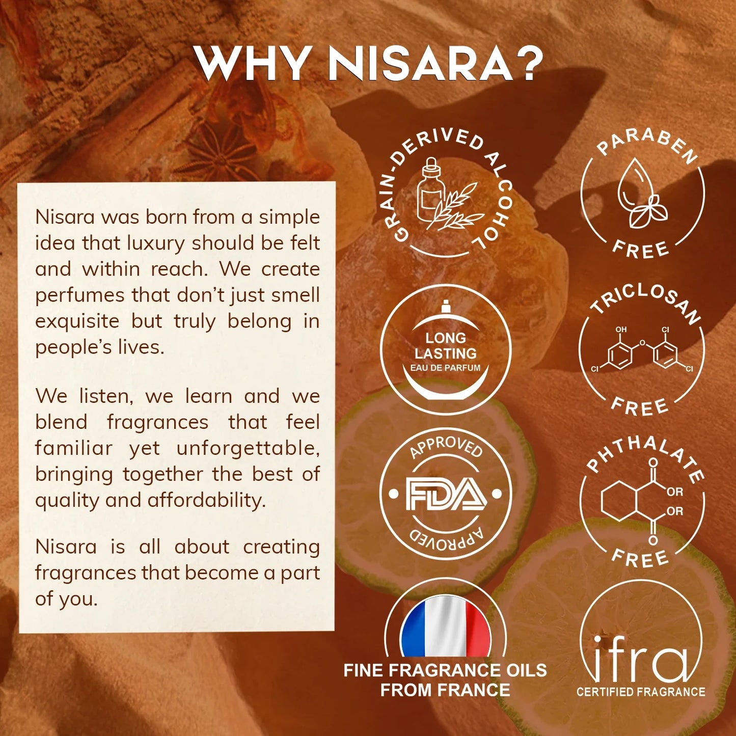 NISARA Musk Oud Eau De Parfum 50ml