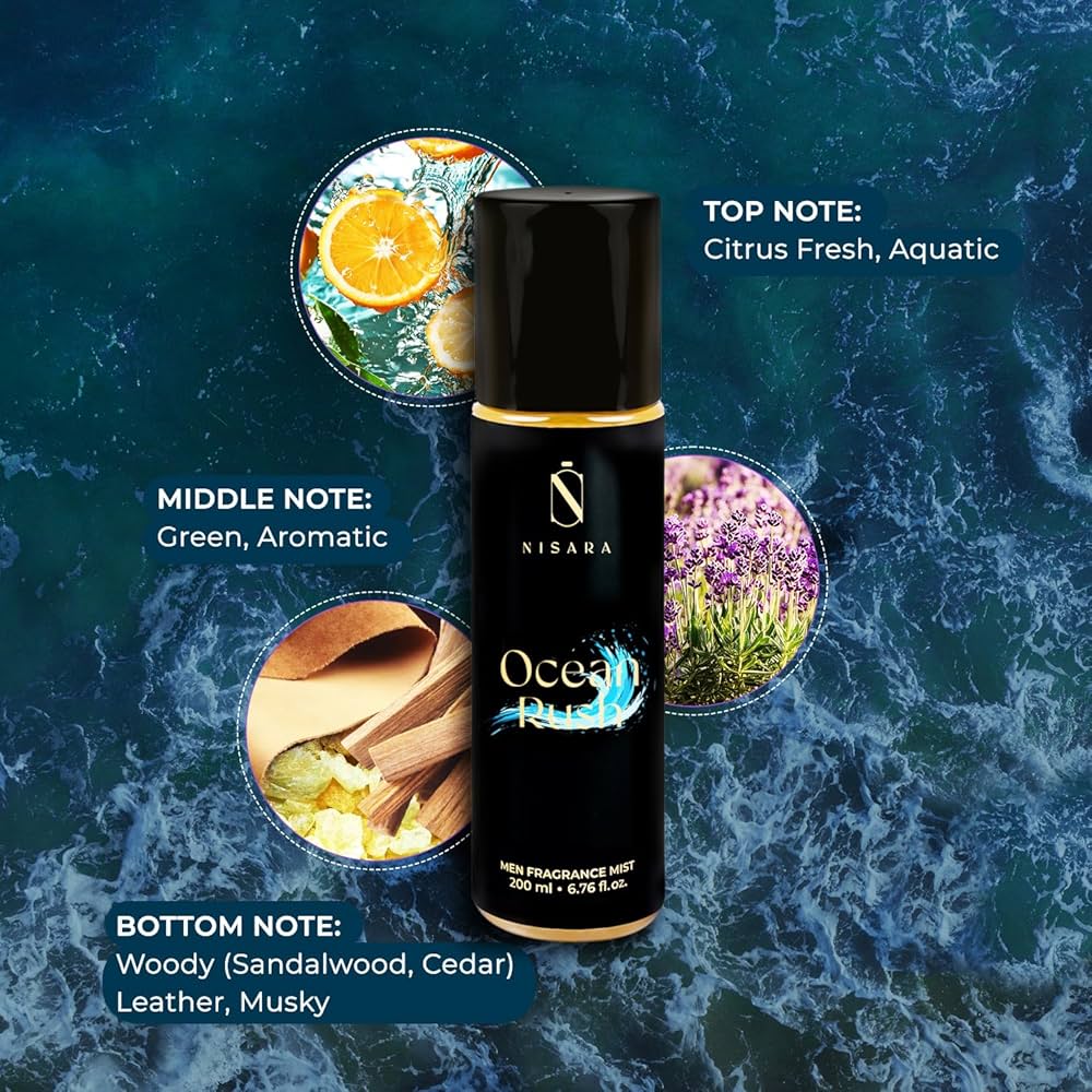 NISARA Ocean Rush Fragrance Mist for Men