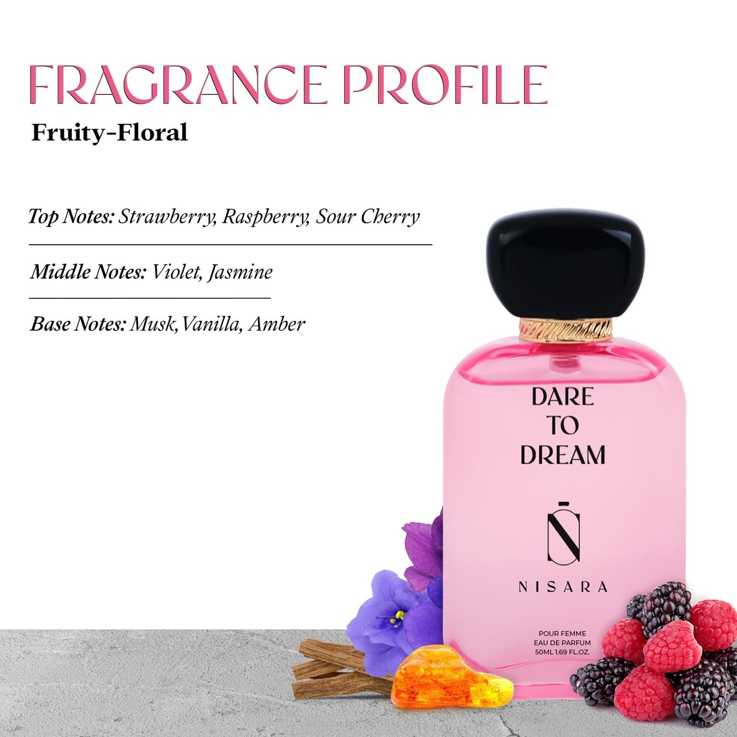 NISARA Dare to Dream Eau De Parfum for Women