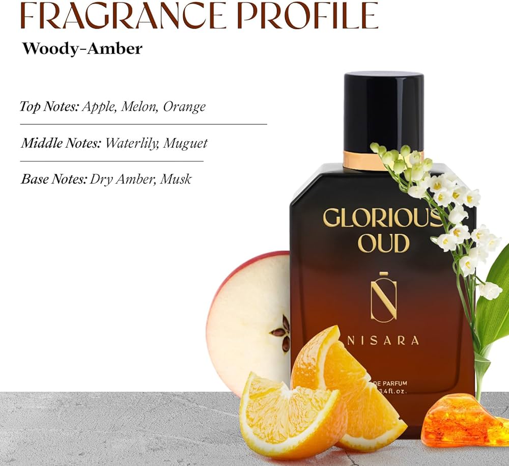 NISARA Glorious Oud Eau De Parfum for Men & Women