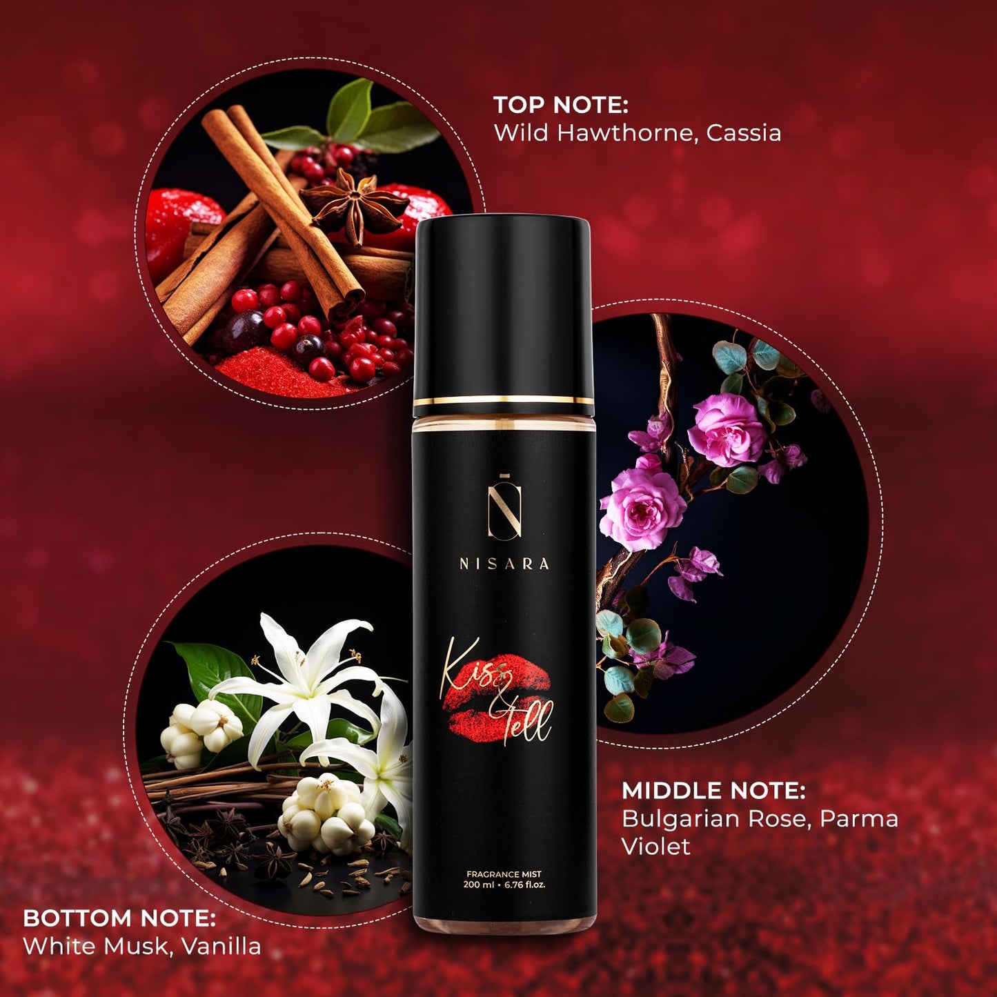 NISARA Kiss & Tell Fragrance Mist for Women