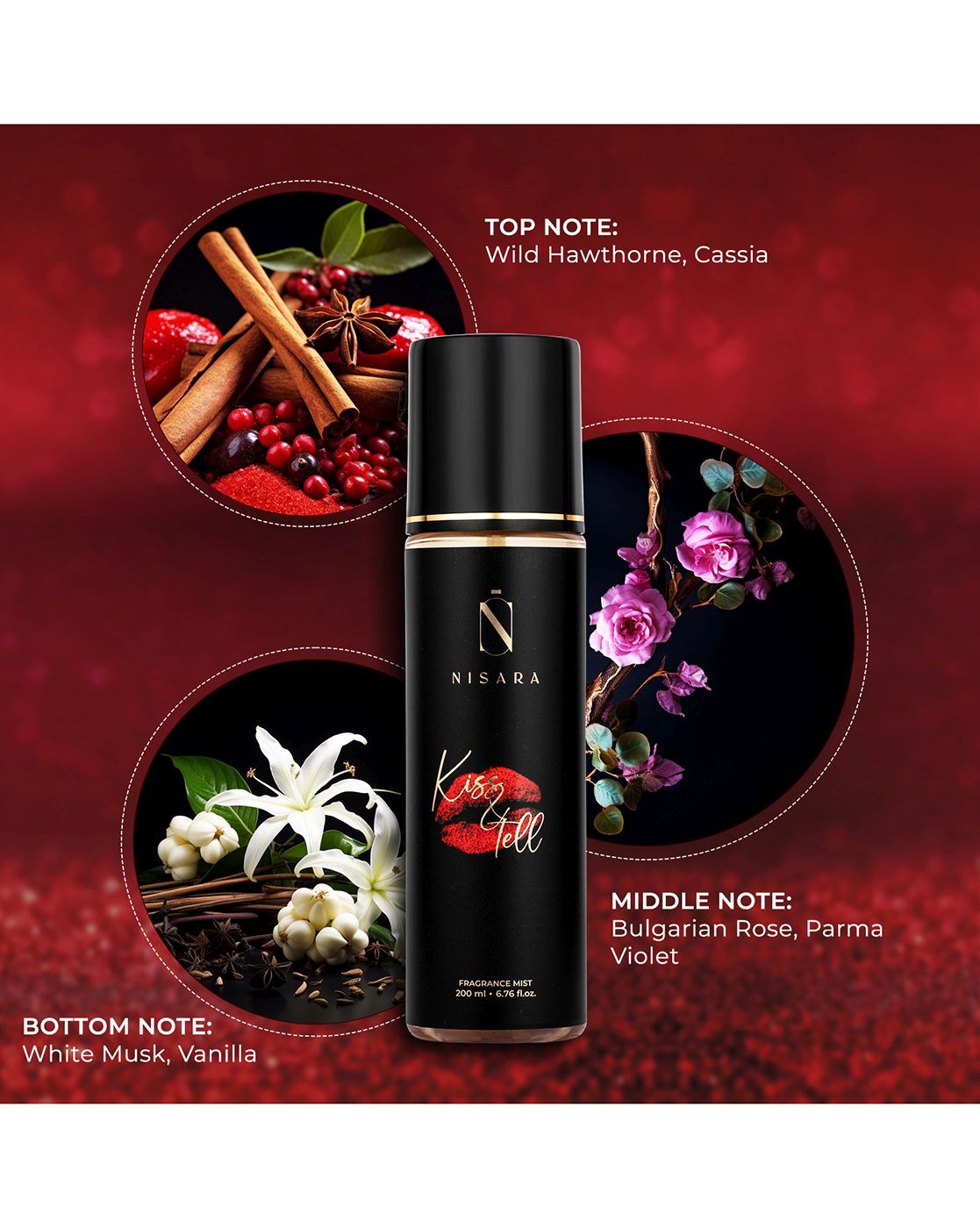 NISARA Kiss & Tell Fragrance Mist for Women