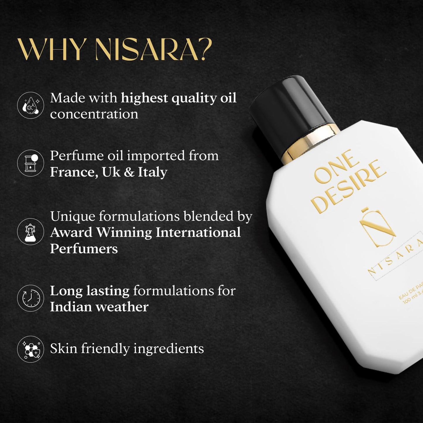 NISARA One Desire Eau De Parfum for Men & Women