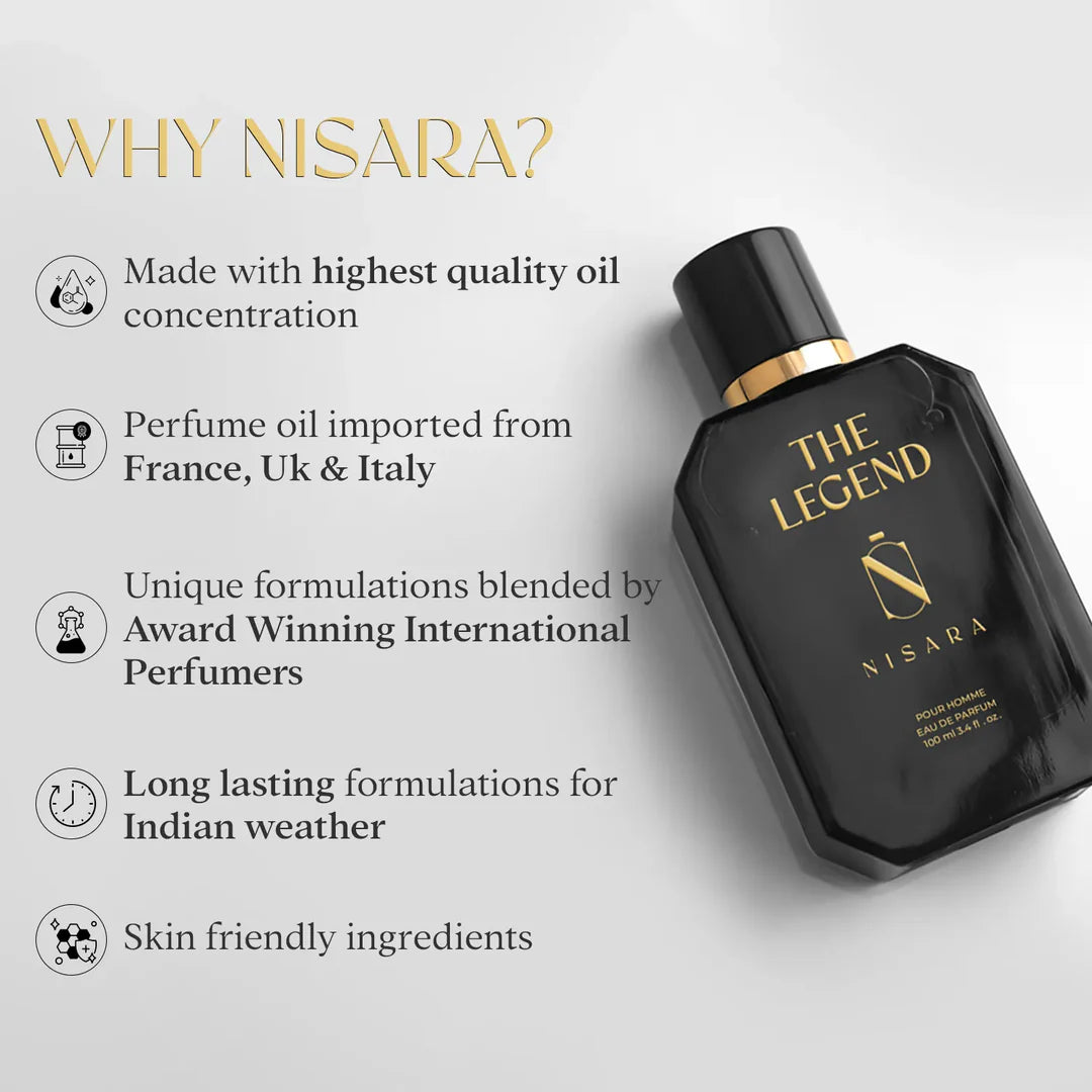 NISARA The Legend Eau De Parfum For Men