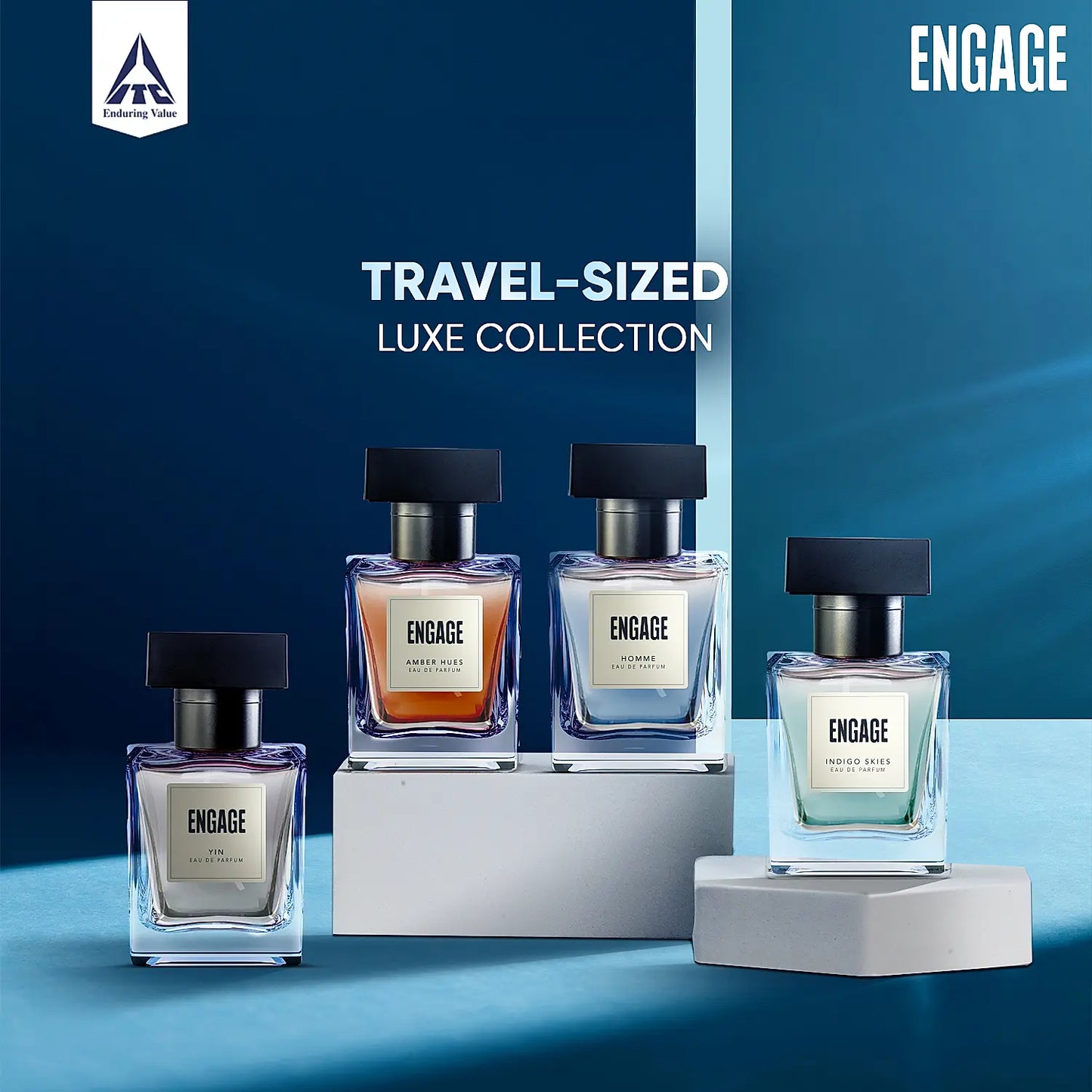 Engage Gift Assorted Luxury Perfume Set - For Men, 25ml x 4