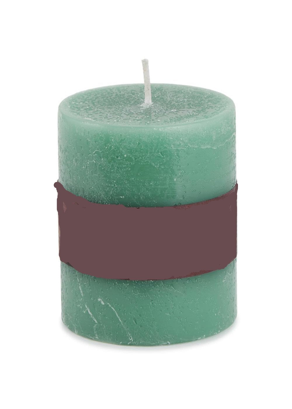 EKAM Green Pillar Candle Neroli Fragrance 7.5x7.5