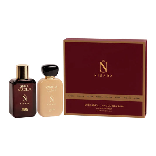 NISARA Gift Set of Him &  (SPICE ABSOLUT & VANILLA RUSH)