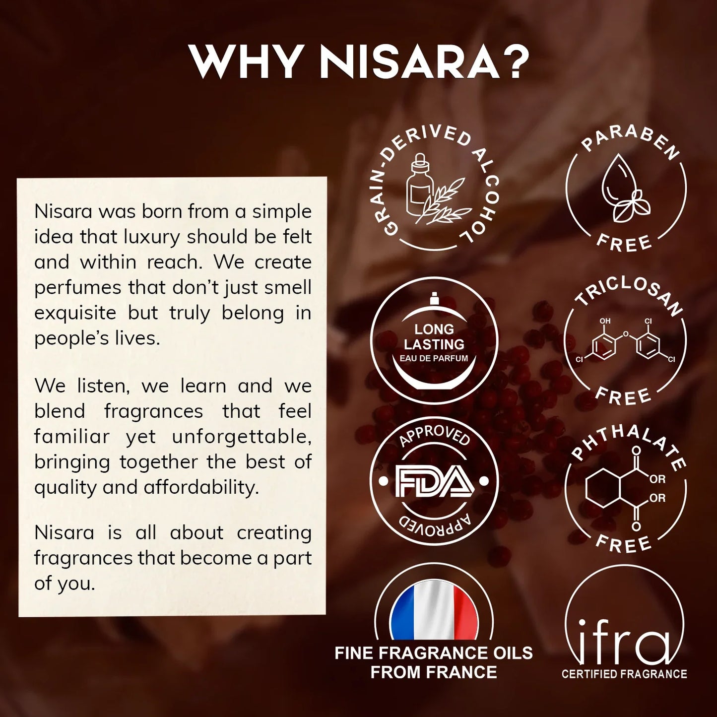 NISARA Spice Absolut Eau De Parfum 100ml