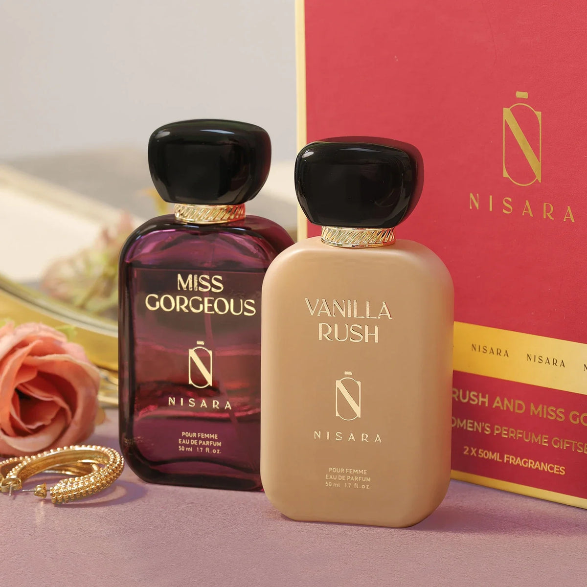 NISARA Vanilla Rush & Miss Gorgeous Gift set 50ml X 2