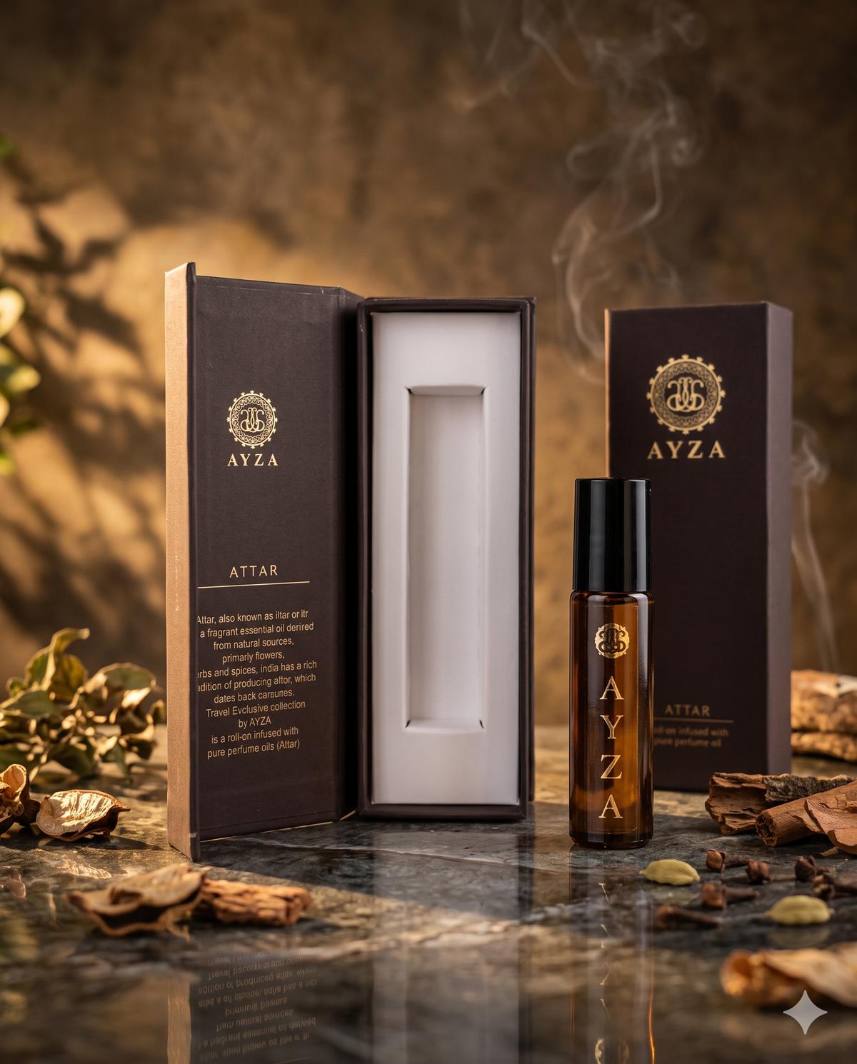 AYZA ATTAR Oud Wood Attar (Concentrated non-Alcoholic Perfume) For Unisex